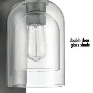 Modern Farmhouse Wall Sconces Glass Bell Shade Wall Light