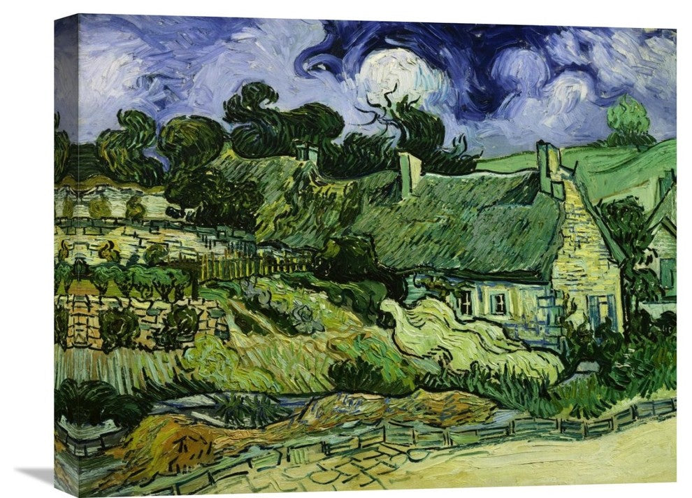 "House with Straw Ceiling, Cordeville" Artwork, 22"x17"
