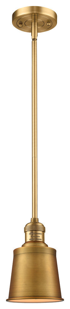Addison 1-Light LED Mini Pendant, Brushed Brass