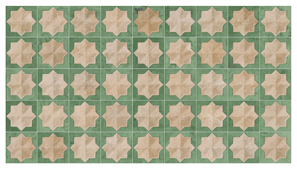 Tetuan Astre Cotto Emerald Porcelain Wall Tile