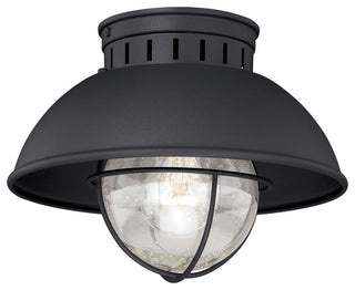 Vaxcel Lighting T0142 Harwich 1 Light Flush Mount Outdoor Ceiling - Textured