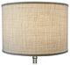 Fenchel Shades 16"x16"x11" Spider Attachment Drum Lamp Shade, Burlap Off W