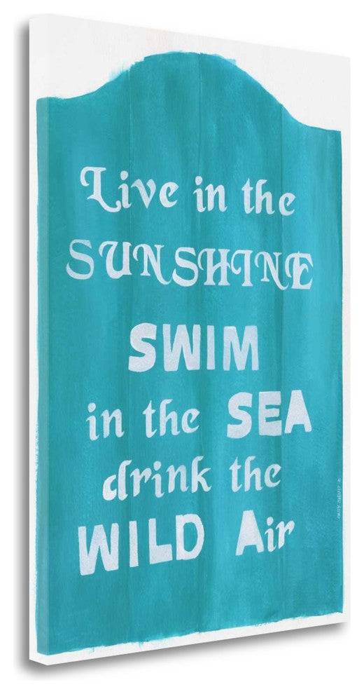 "Live In The Sunshine" By Cindy Shamp, Giclee Print on Gallery Wrap Canvas