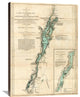 A Survey, Lake Champlain, Lake George, Crown Point And St. John, 1776, 27"x36"