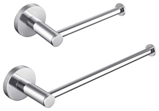 Circular 2-Piece Bathroom Hardware Set, Chrome