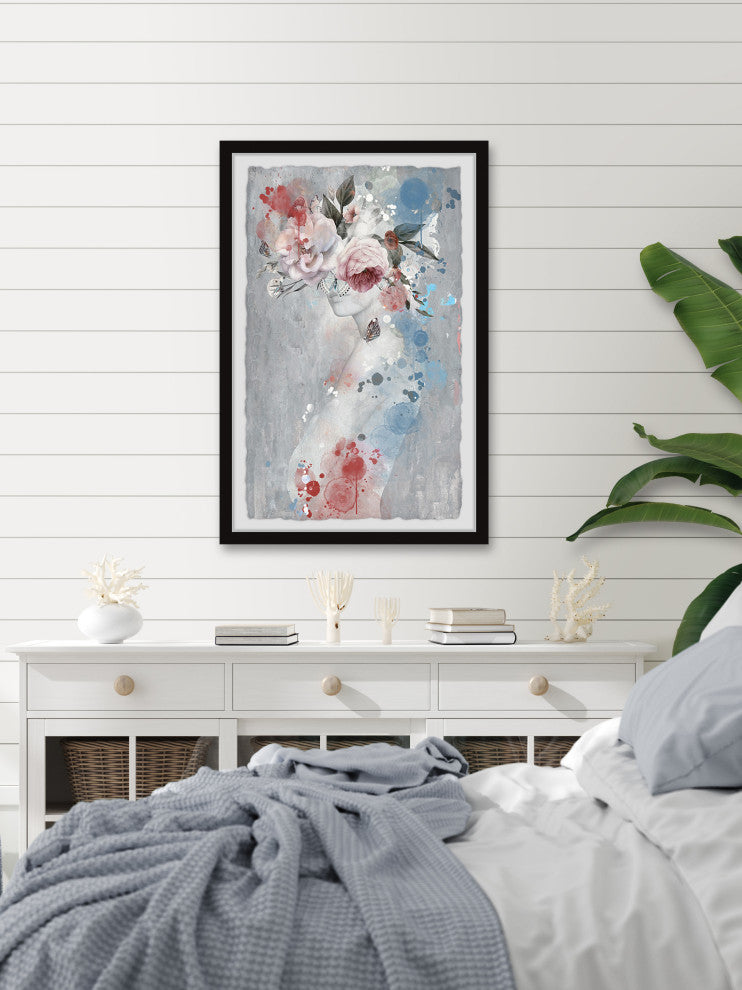 "Darling Be Daring" Framed Painting Print, 30x45