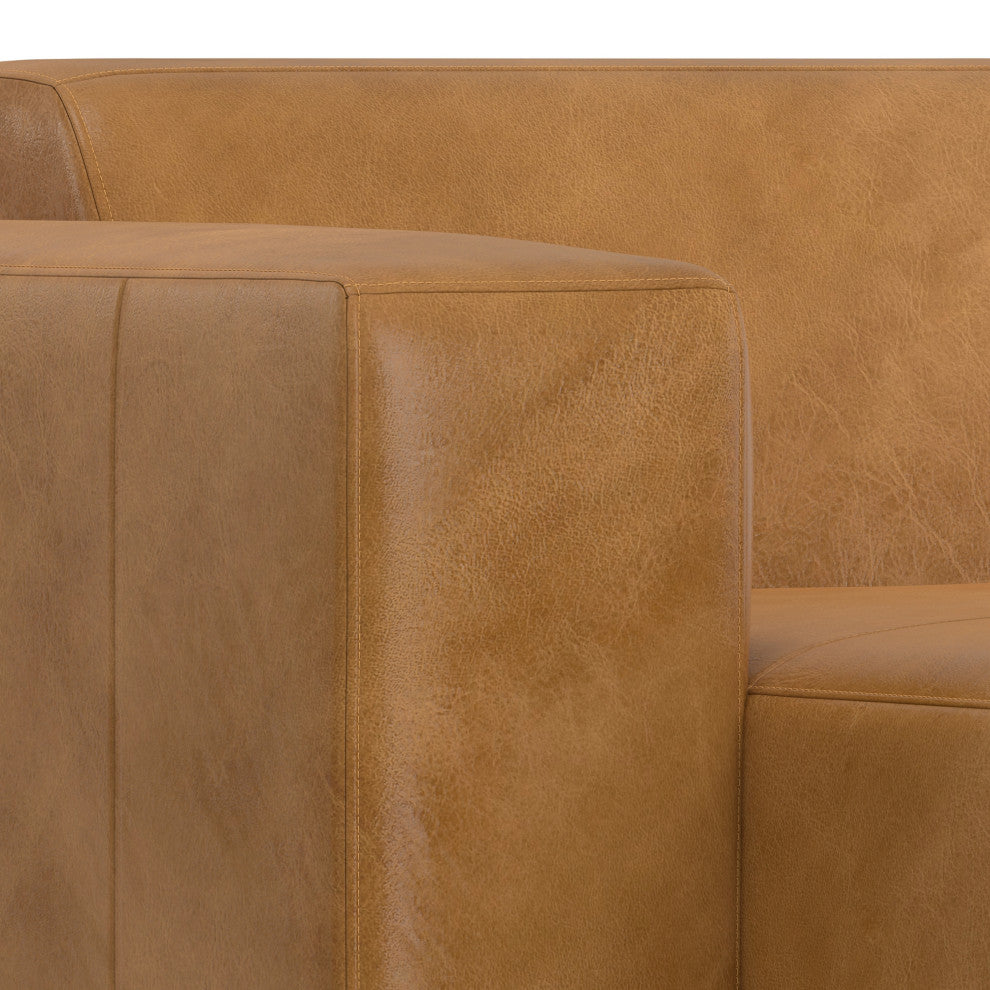 Rex Left Chaise Sofa Module in Genuine Leather