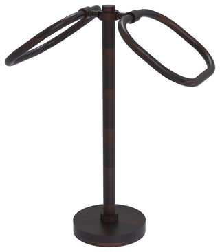 Two Ring Oval Guest Towel Holder, Venetian Bronze