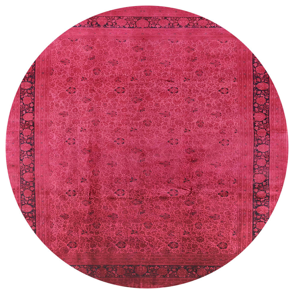 Ahgly Company Indoor Round Mid-Century Modern Area Rugs, 8' Round