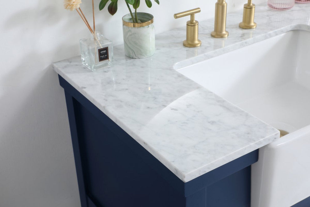 Home Living 22" Farmhouse Blue-Light Bathroom Vanity