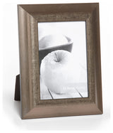 Rubbed Pewter Picture Frame, 1-1/2", Easle Back, Traditional, 8 x 10