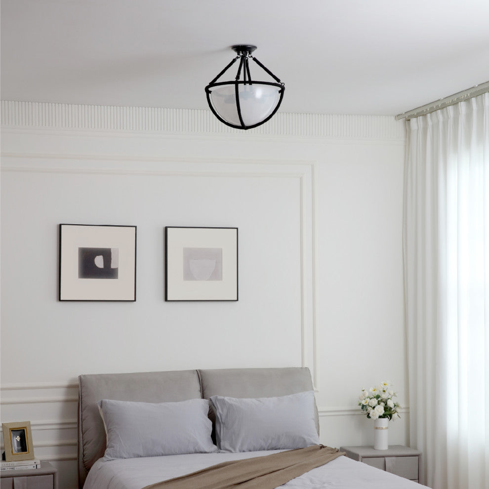 Voyager 2 Light Ceiling Light Matte Black