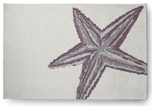 Large Starfish Nautical Chenille Rug