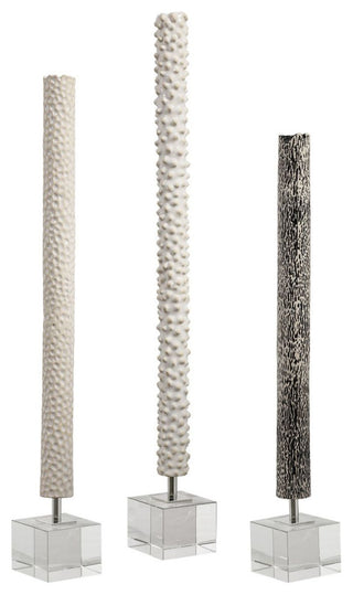 Uttermost Makira Cylindrical Sculptures, Set of 3
