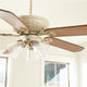 Chateaux 52" Uni Ceiling Fan, Persian White With Clear Seeded Glass