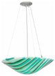 21W La Spiaggia Fused Glass Inverted Pendant
