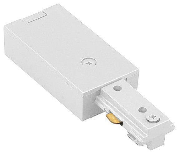 WAC Lighting H Track Live End Connector in White