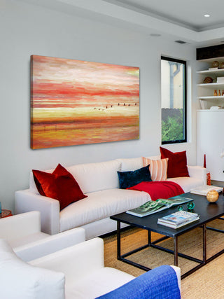 "Flying South" Fine Art Canvas Print, 18"x12"