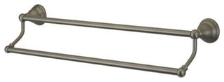 Kingston Brass 24" Dual Towel Bar, Brushed Nickel