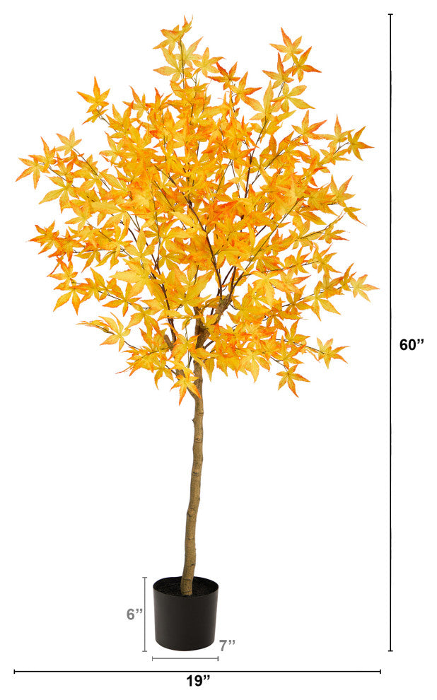 5'' Autumn Maple Artificial Fall Tree