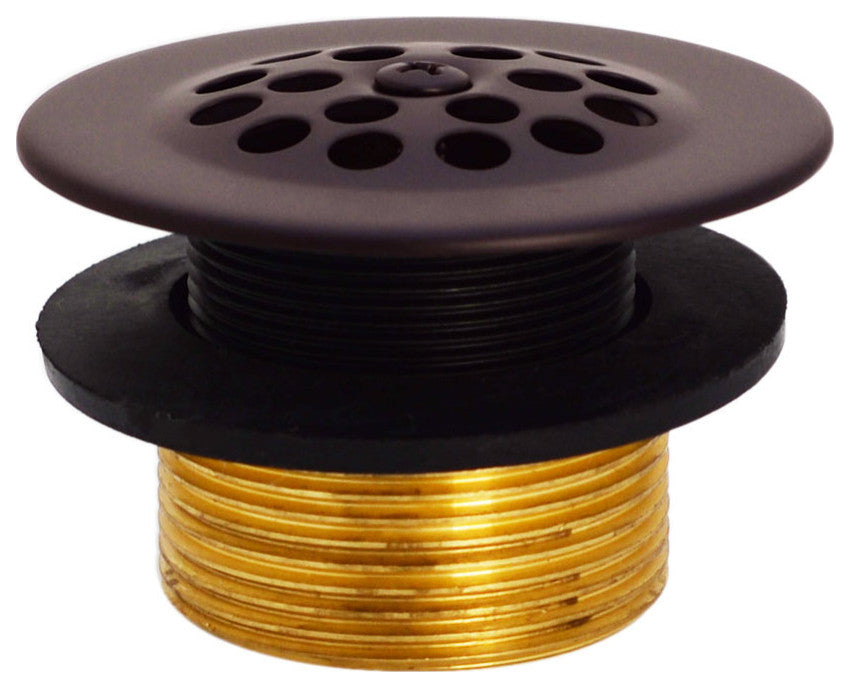 Beehive Grid Universal Tub Trim With Trip Lever Faceplate In Oil Rubbed Bronze, Oil Rubbed Bronze