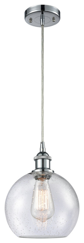 Innovations Lighting 516-1P-PC-G124-8-LED Athens 1 Light 8" Mini Pendant