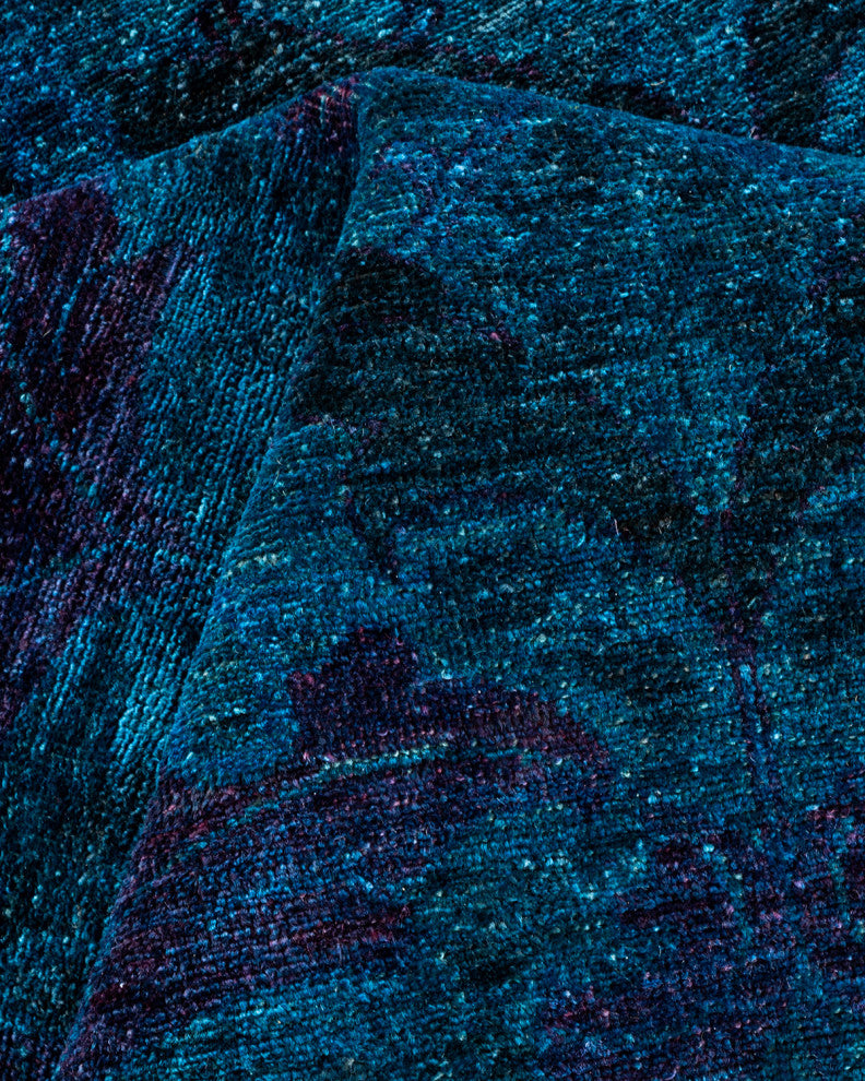 Fine Vibrance, One-of-a-Kind Hand-Knotted Area Rug Blue, 6' 1" x 8' 7"