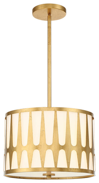 Royston 3 Light Antique Gold Pendant
