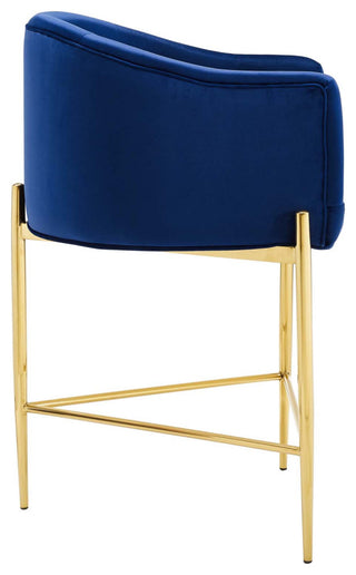 Savour Tufted Performance Velvet Counter Stool Set of 2