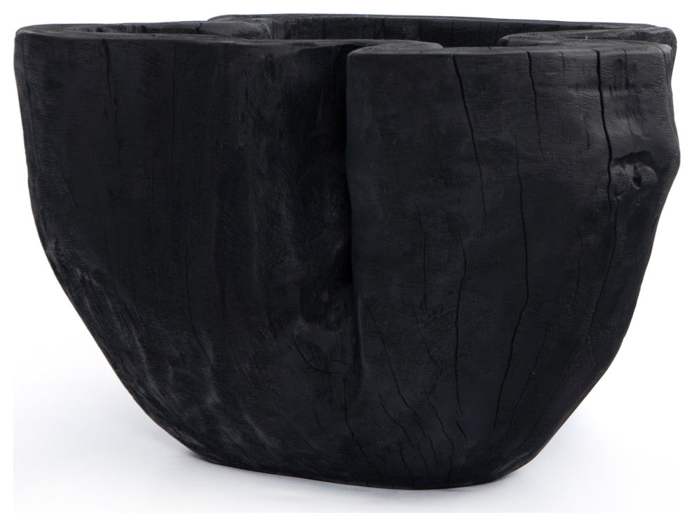 Live Edge Bowl-Carbonized Black