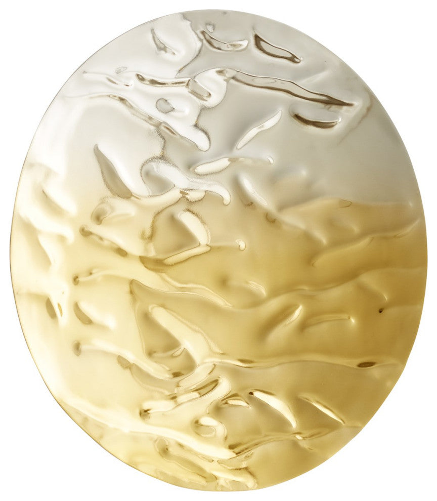 Cyan Small Ripple Wall Decor 11316, Silver And Gold
