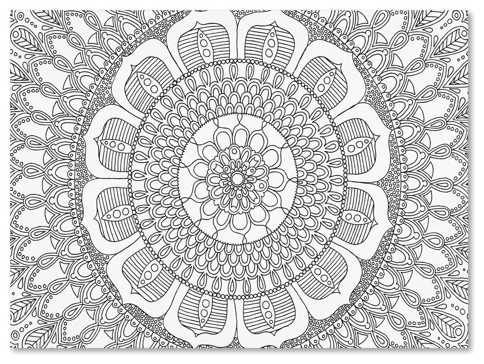 Hello Angel ''Flower Mandala'' Canvas Art, 19x14