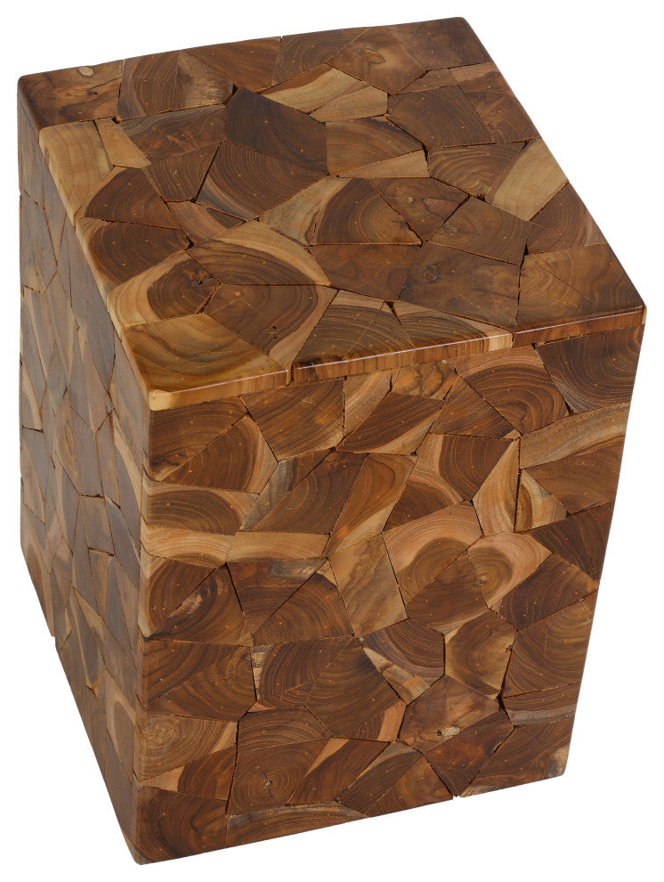 Bare Decor Puzzle Accent Table, Teak