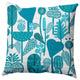 Flower Forest Decorative Throw Pillow, Explorer Blue, 18"x18"
