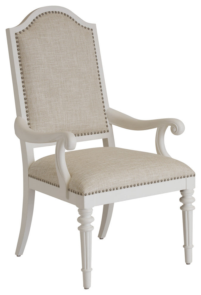 Corsica Upholstered Arm Chair in Marella Fabric