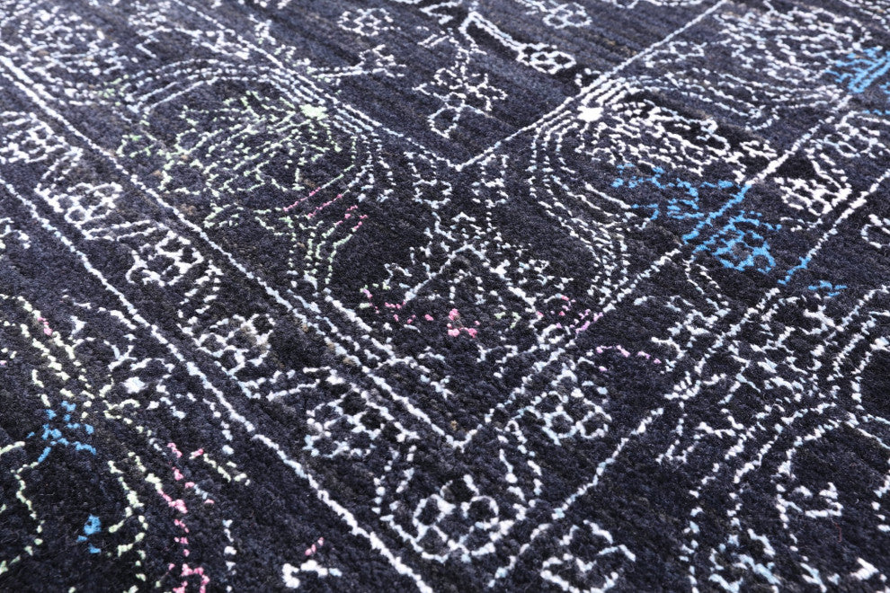 Persian Wool and Silk Hand Knotted Rug 8' 2" X 10' 5" Q6275