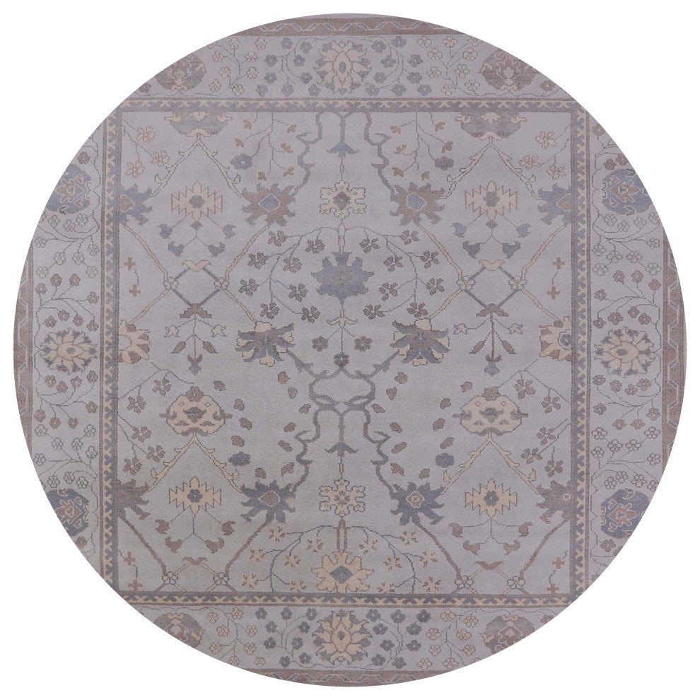 Ahgly Company Indoor Round Mid-Century Modern Area Rugs, 7' Round