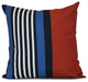 Beach Shack, Stripe Print Pillow, Red, 16"x16"