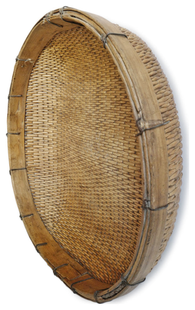 Consigned Jumbo Bamboo Grain Basket