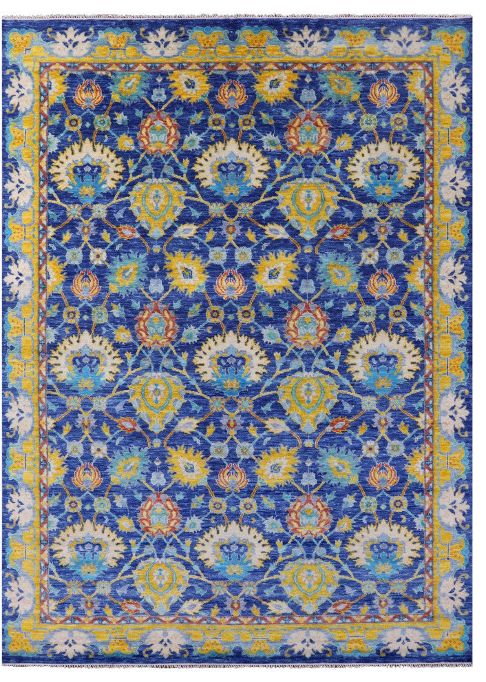 Turkish Oushak Handmade Wool Rug 10' 3" X 14' 1" - Q13267