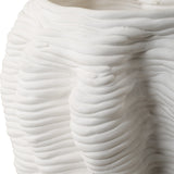 Uttermost Stratified Matte White Vase