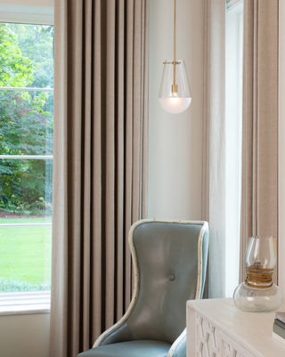 Hinkley Beck Pendant Light, Lacquered Brass