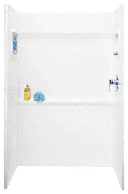 Swan 34x48x72 Veritek Shower Wall Surround, White