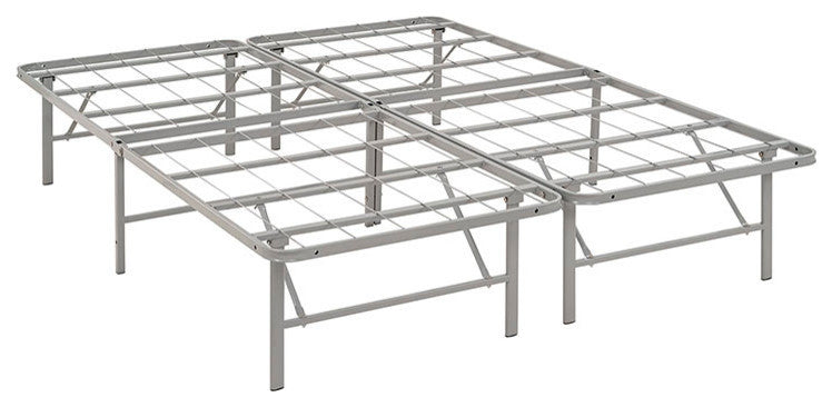 Horizon Full Stainless Steel Bed Frame, Gray