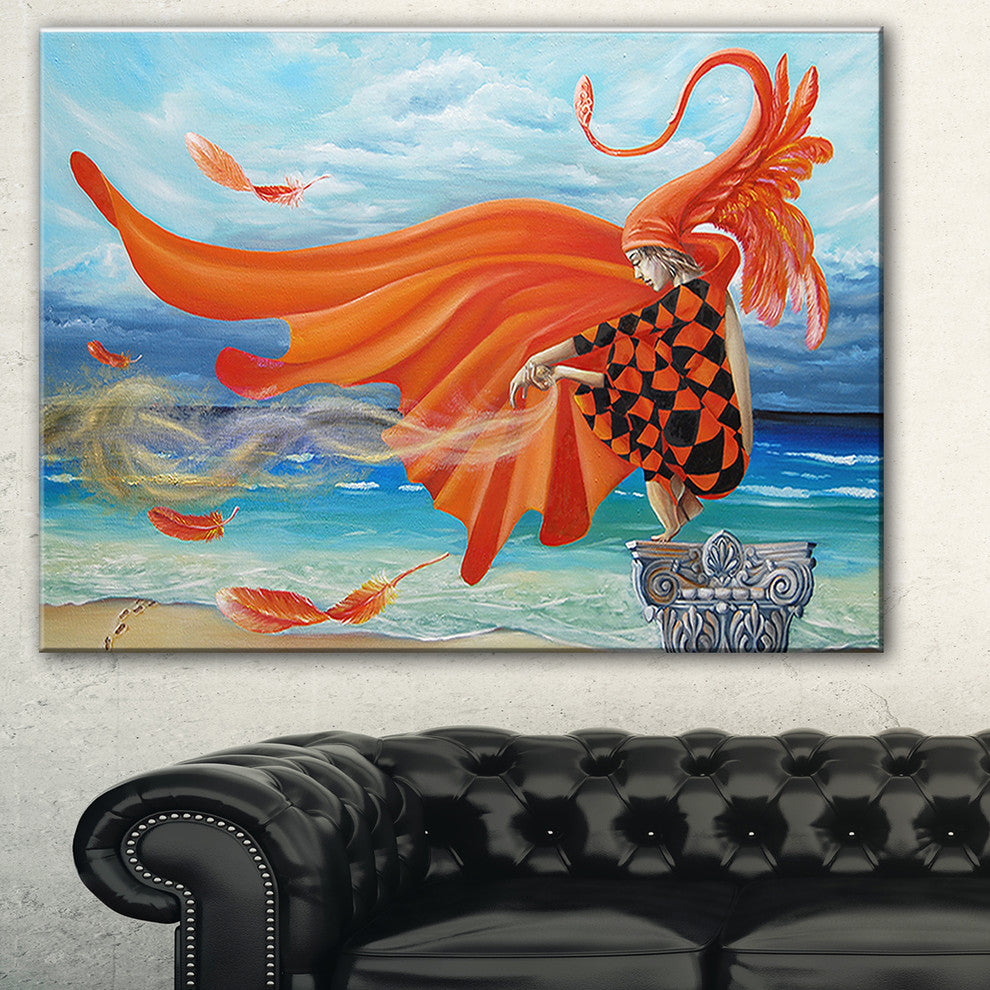 "Wind Blows All" Abstract Digital Art Canvas Print