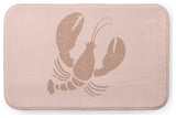 34" x 21" Lobster Bathmat, Mauve
