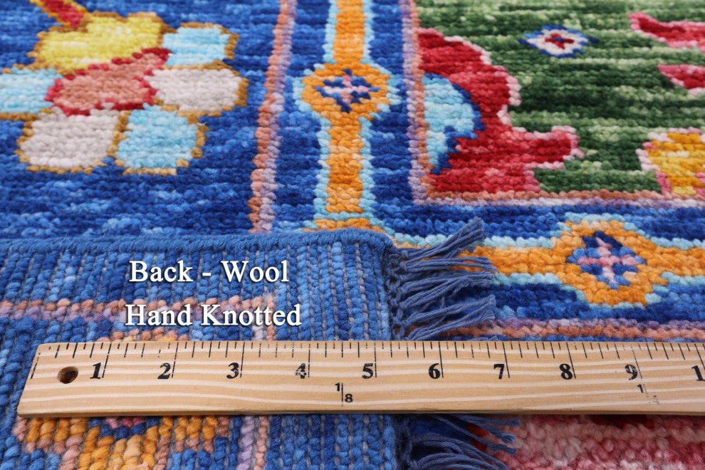 11' 11" X 14' 6" Hand Knotted Turkish Oushak Wool Rug - Q16121