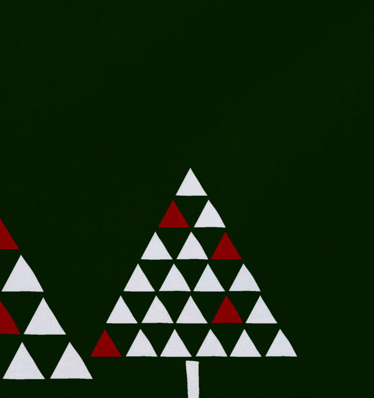 Decorative Holiday Placemat, Set of 4 Geometric, Green
