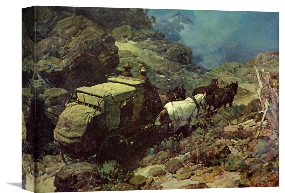 "Across The Big Divide" Stretched Canvas Giclee by David Johnson, 16"x12"