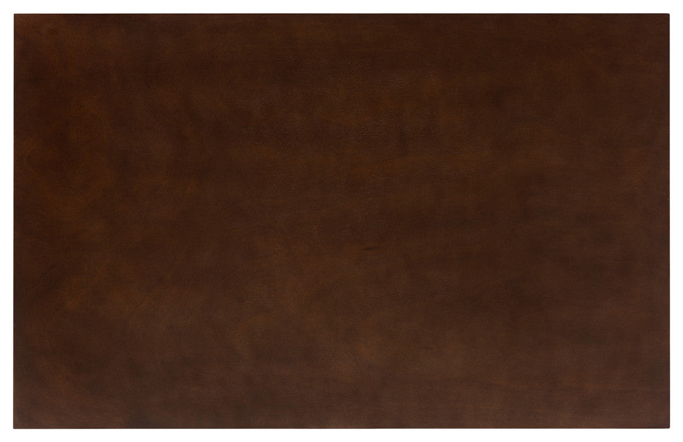 Close-up, white background, cropped view focusing on the table surface/finish.